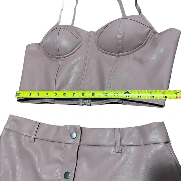 Haute Monde pleather set L - Picture 4 of 8